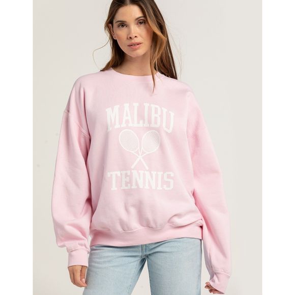 Project Social T Tops - Project Social T Malibu Sweatshirt Womens Oversized Sporty‎ Pullover Sz L/XL NWT